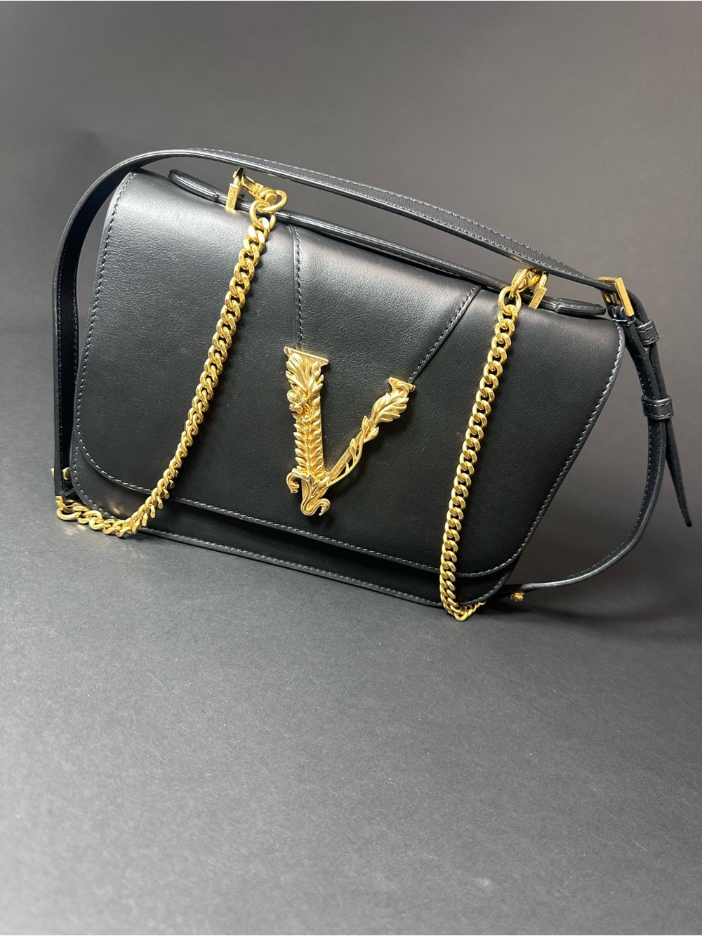 Versace Virtus Medium Chain Bag
